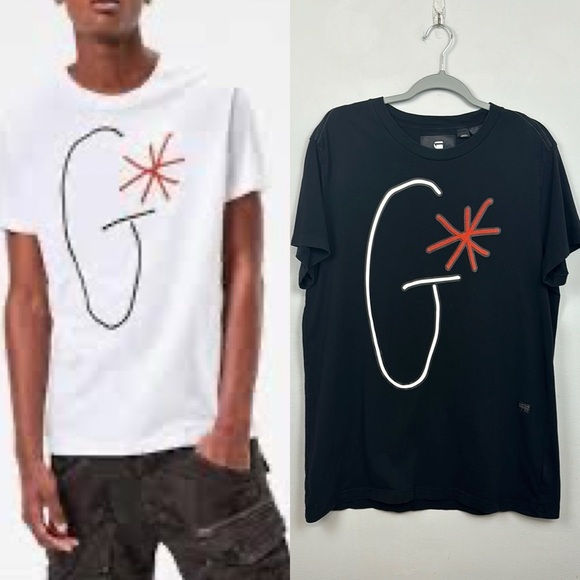 G -Star Raw Black Tee Sz XL - Picture 1 of 6